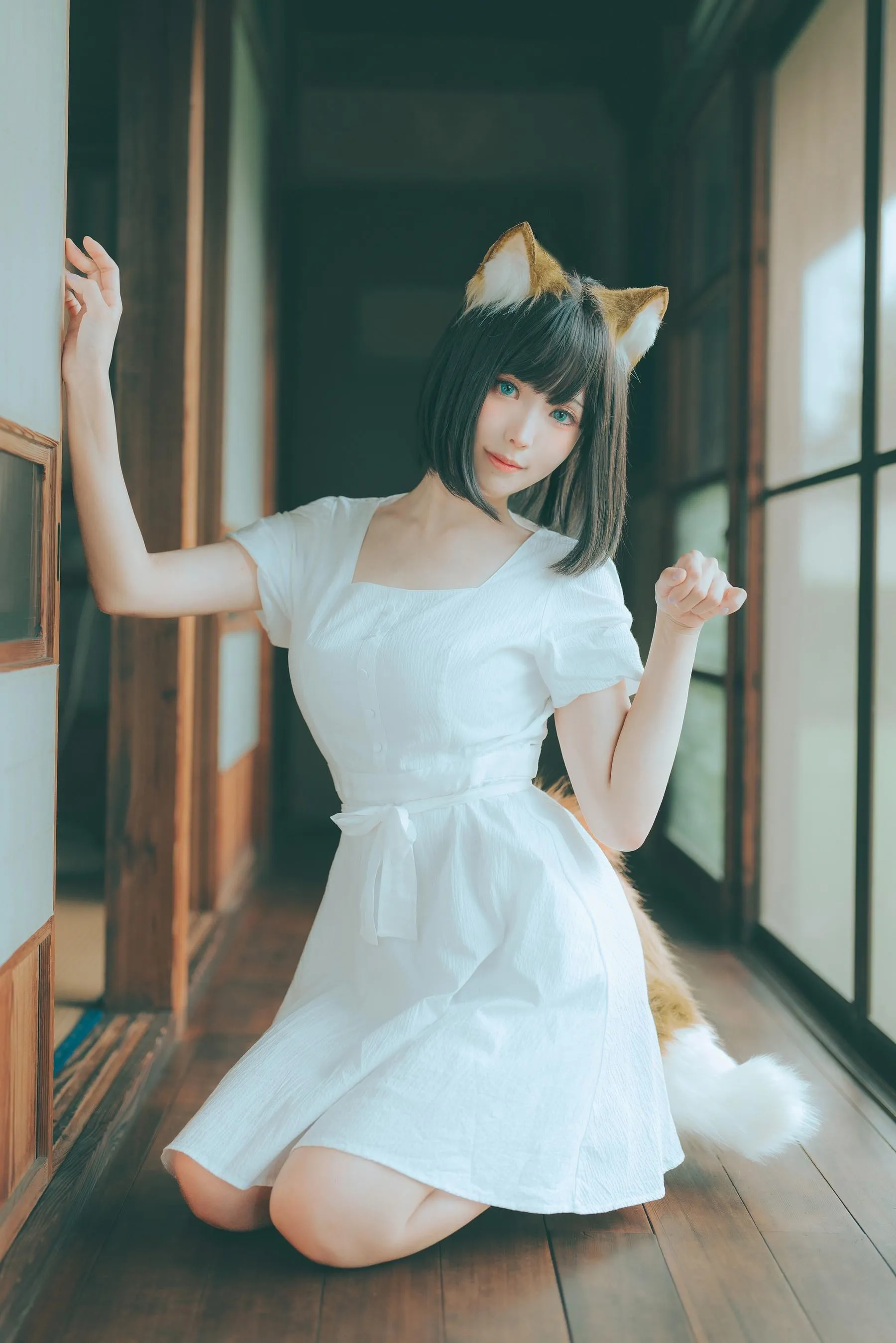 ElyEE子 – NO.114 2023.July B-Dongitsune ~White dress 白洋裝狐少女 [60P]插图4